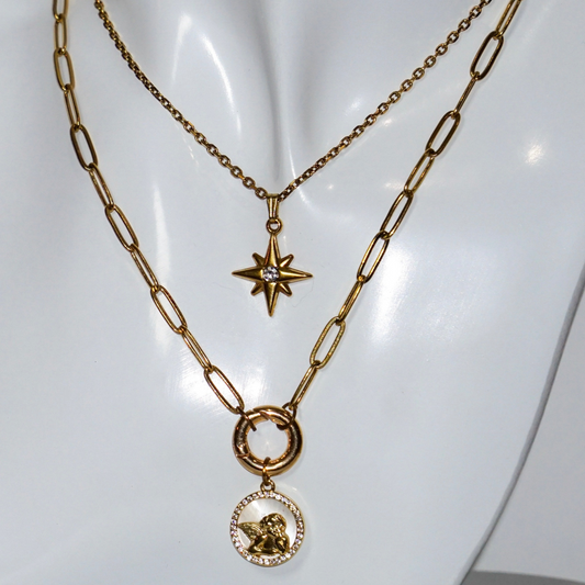 The Angel Star Layered Necklace